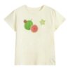 Loose Fit Casual Fruit Print Apricot T-Shirt