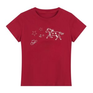 Vintage Red Cropped Slim-Fit T-Shirt