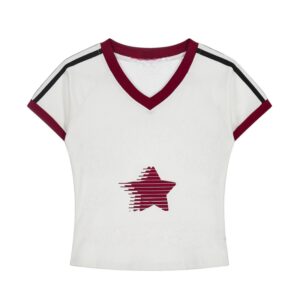 Regular Shoulder Versatile Cropped T-Shirt