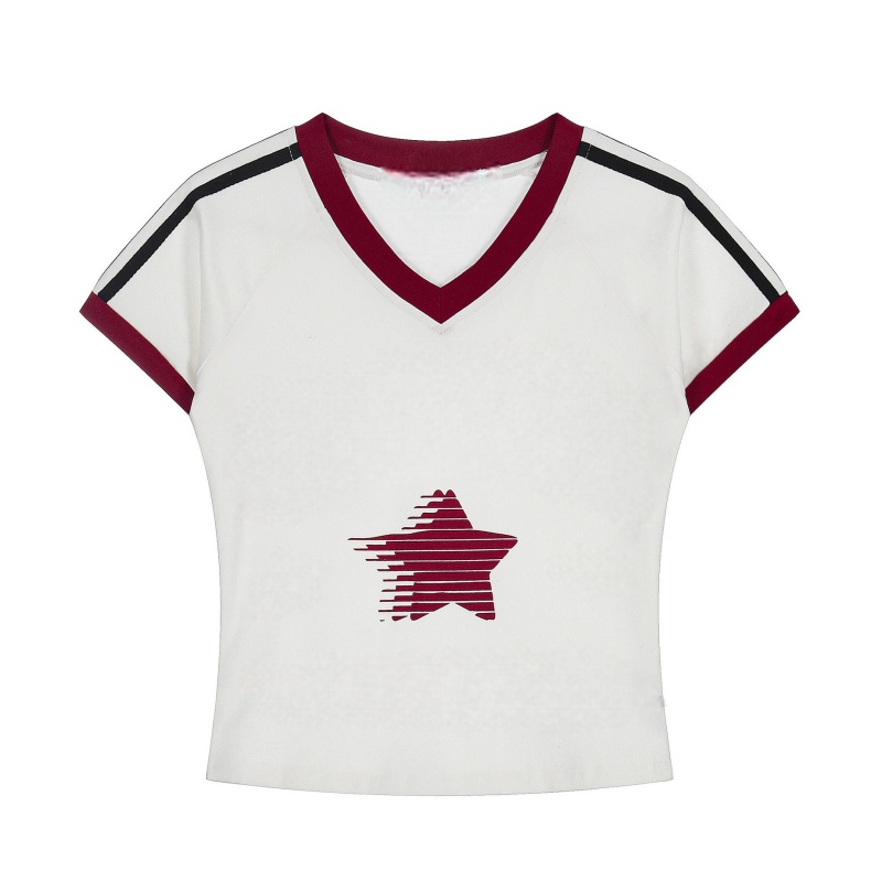 Regular Shoulder Versatile Cropped T-Shirt